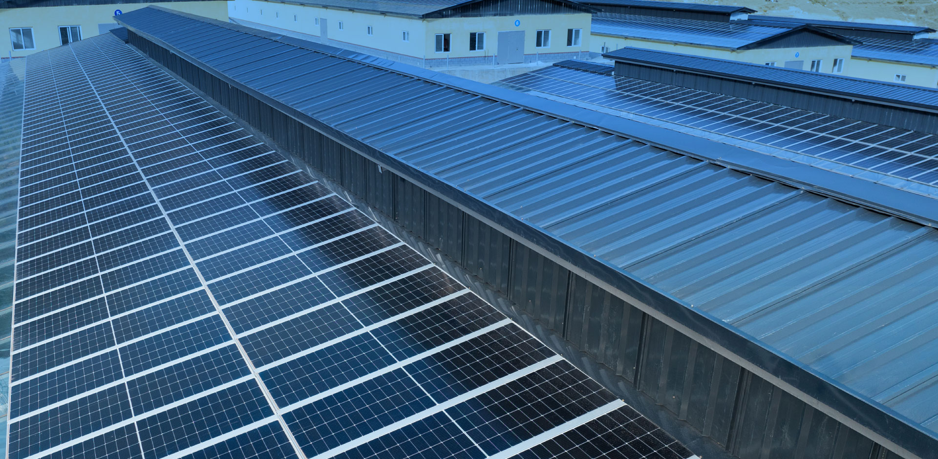 Real-world examples of Polaris products used on factory rooftops