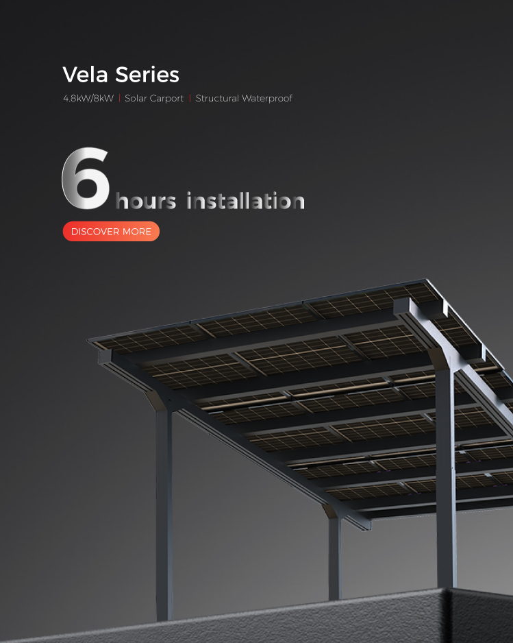 This residential carport can be installed in just 6 hours